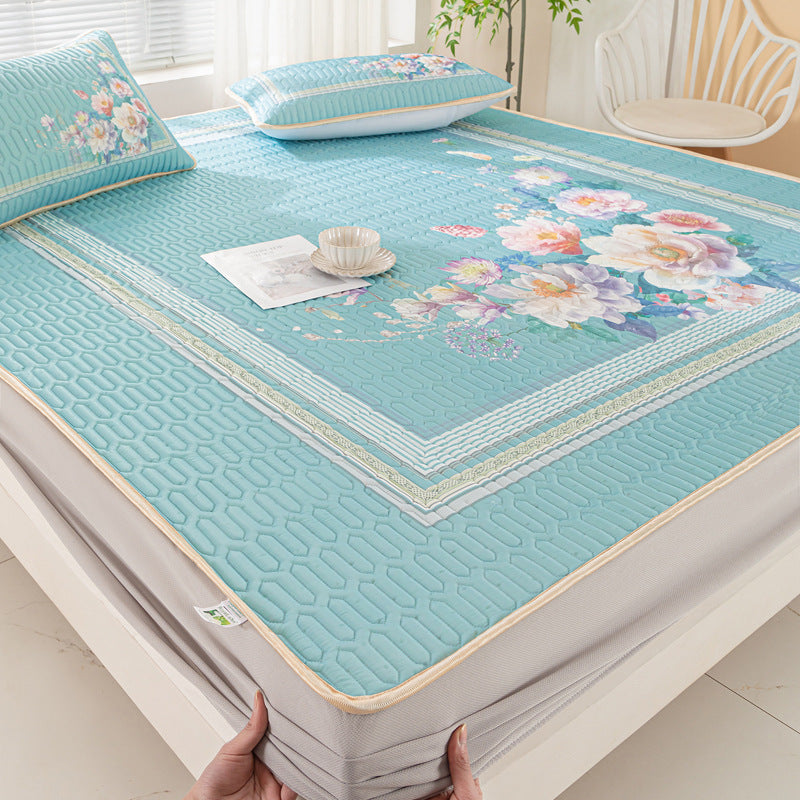 Thai Latex Mattress Protector Set with Cooling Fabric