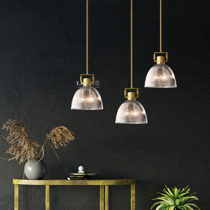 Vintage American Style Copper Pendant Light for Dining