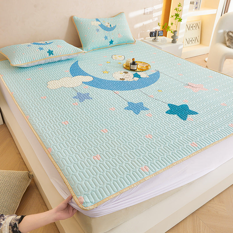 Thai Latex Mattress Protector Set with Cooling Fabric