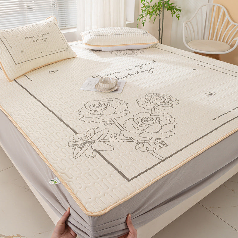 Thai Latex Mattress Protector Set with Cooling Fabric