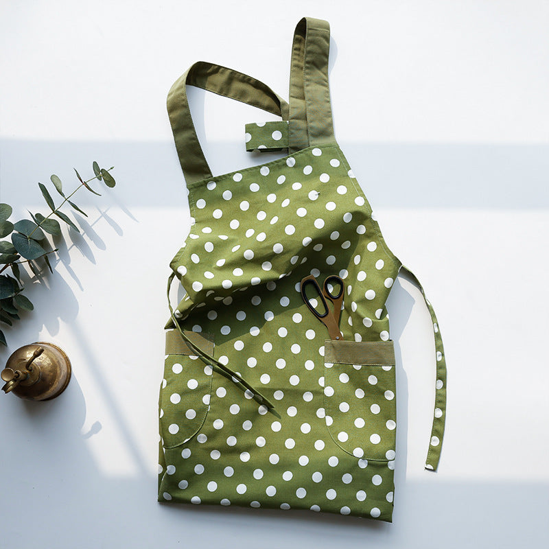 Quick-drying Vest-style Polka-dot Kitchen Apron