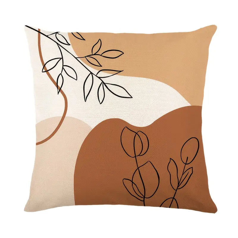 Nordic Morandi Abstract Lines Throw Pillowcase 17.71in