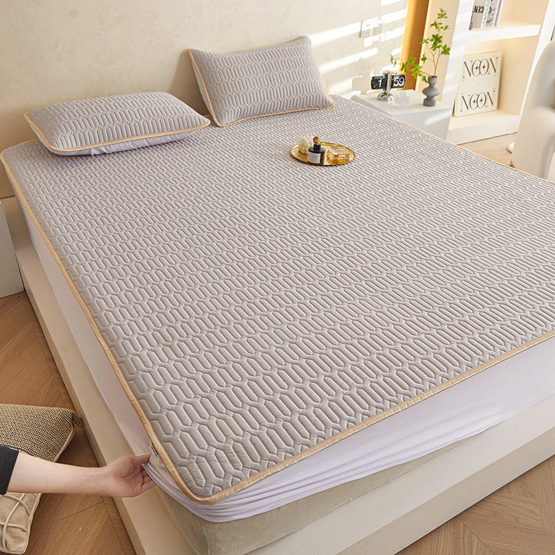 Thai Latex Mattress Protector Set with Cooling Fabric