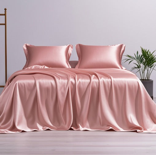 Silk 4-Piece Fitted Bed Sheet Set