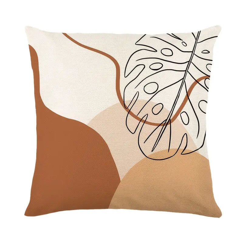 Nordic Morandi Abstract Lines Throw Pillowcase 17.71in