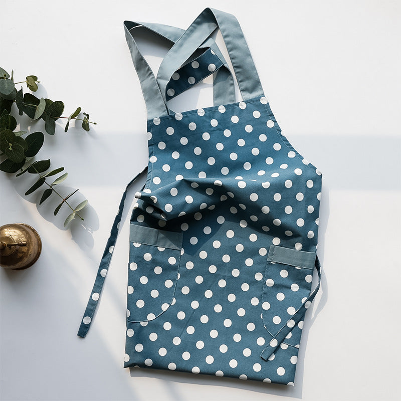 Quick-drying Vest-style Polka-dot Kitchen Apron