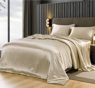 Silk 4-Piece Fitted Bed Sheet Set