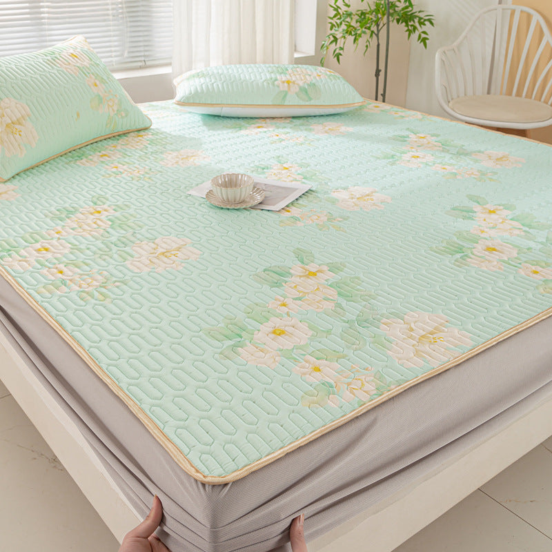 Thai Latex Mattress Protector Set with Cooling Fabric